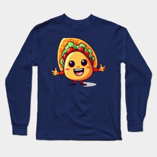 kawaii Taco cehees T-Shirt cute potatofood funny Long Sleeve T-Shirt